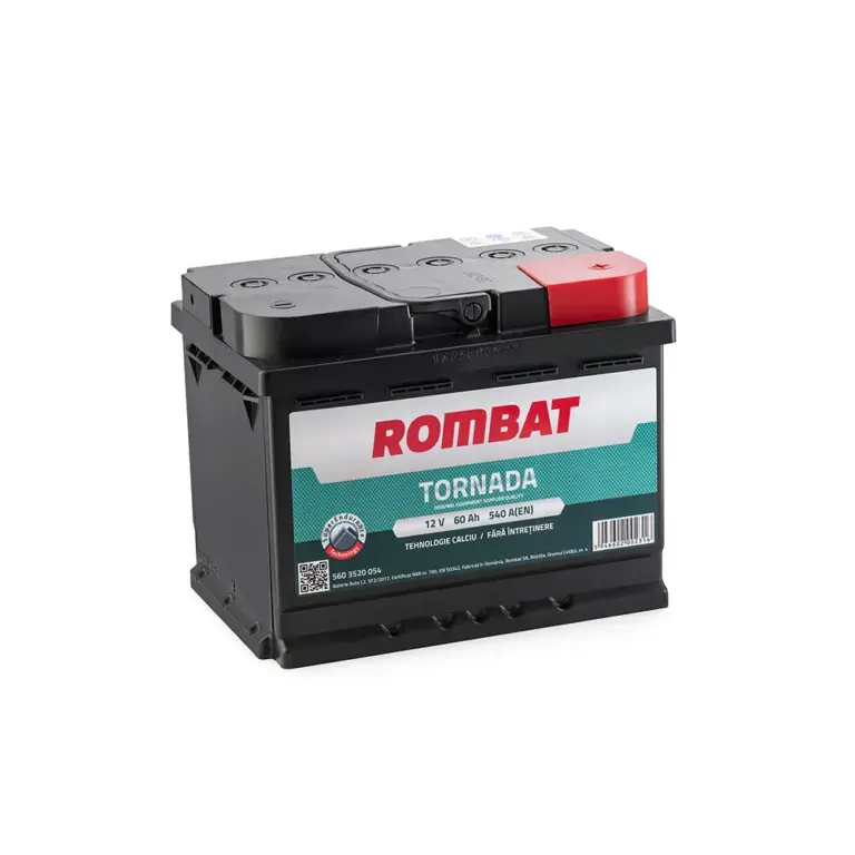 Baterie Auto Rombat Tornada 60 AH 12V first battery fado oradea
