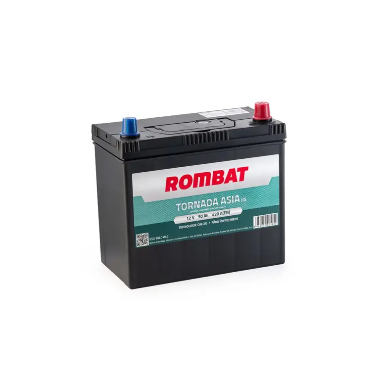 Baterie Auto Rombat Tornada Asia 50AH 12V DP first battery fado oradea