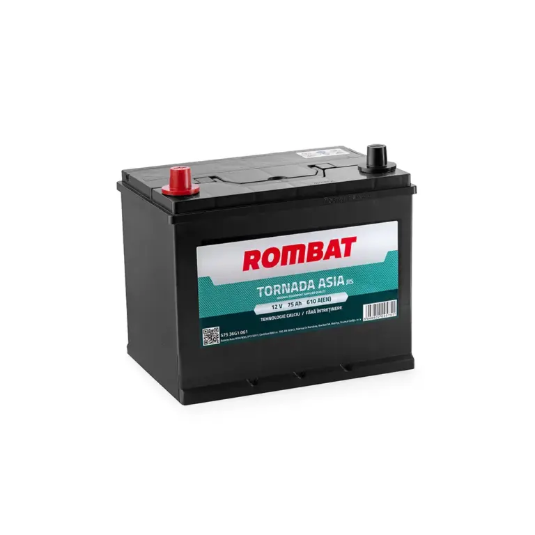 Baterie Auto Rombat Tornada Asia 75AH 12V DM first battery fado oradea