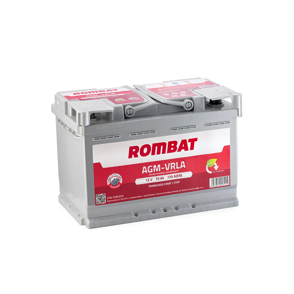 Baterie Auto Start-Stop Rombat AGM 70AH 12V first battery fado oradea