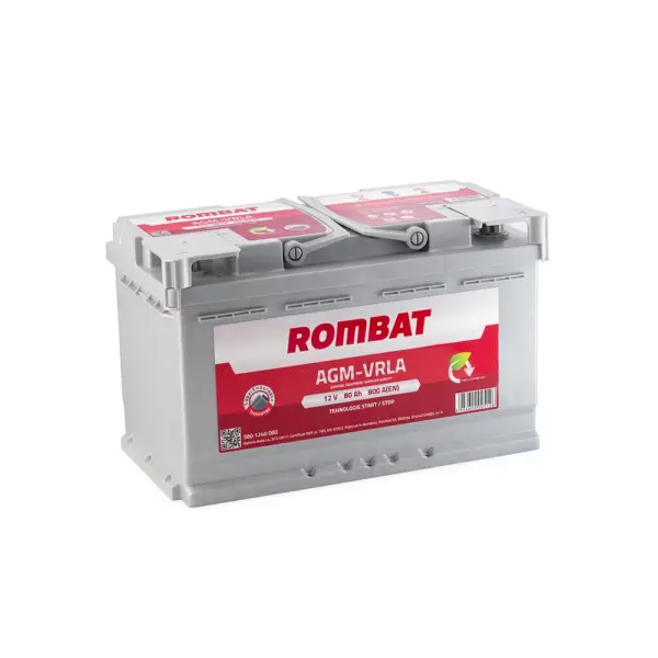 Baterie Auto Start-Stop Rombat AGM 80AH 12V first battery fado oradea
