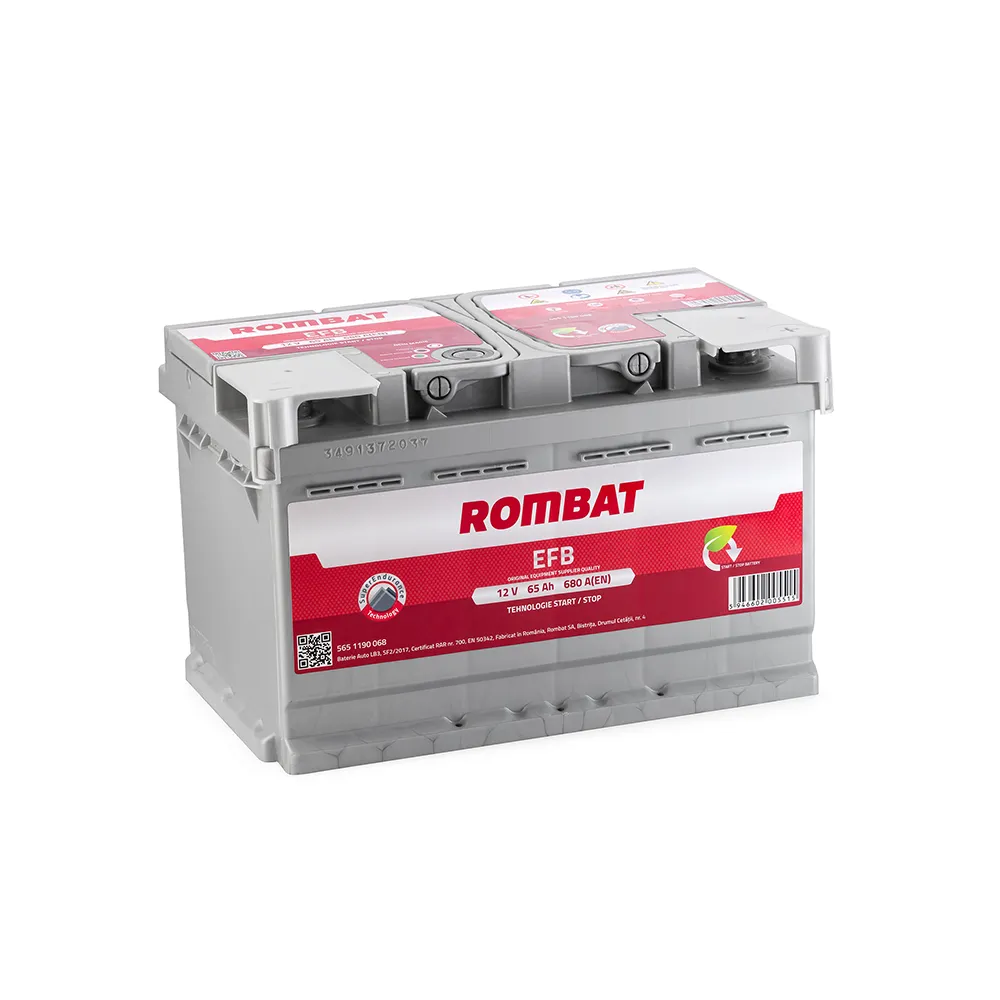 Baterie Auto Start-Stop Rombat EFB 65AH 12V first battery fado oradea