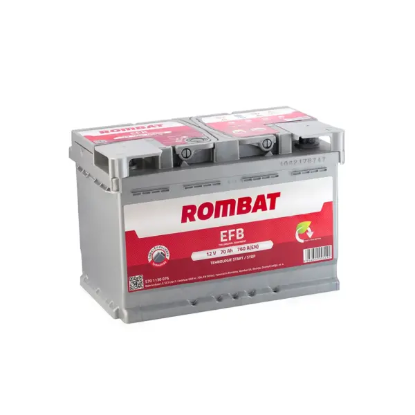Baterie Auto Start-Stop Rombat EFB 70AH 12V first battery fado oradea