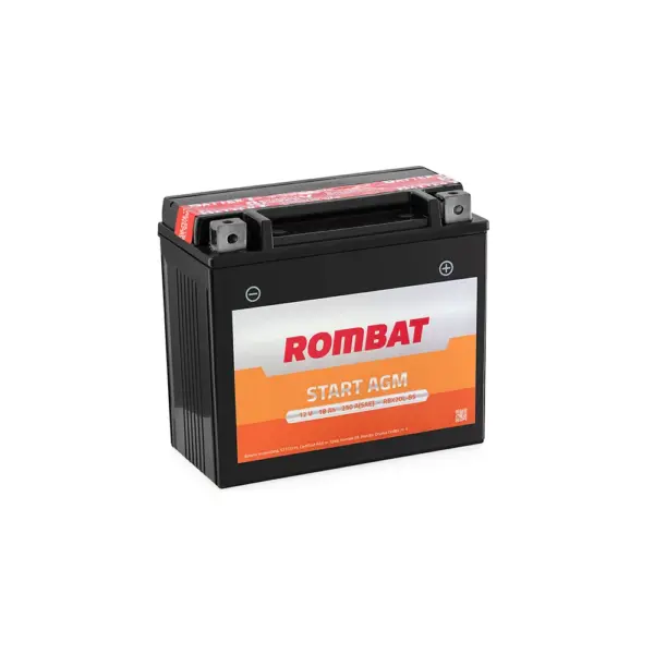 Baterie Auto Rombat Start RBX20L-BS 18AH 12V first battery fado oradea