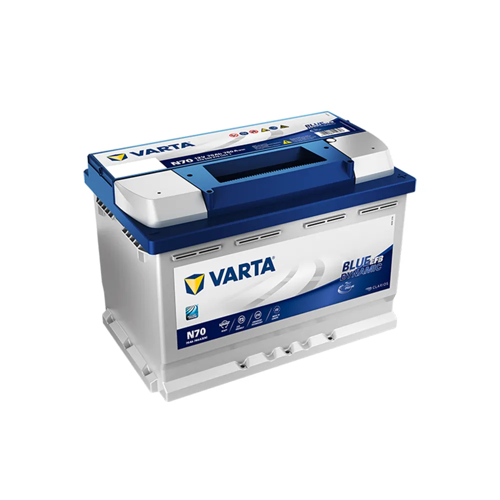Baterie Auto VARTA Blue Dynamic EFB 570500076D842 70AH 12V first battery fado oradea